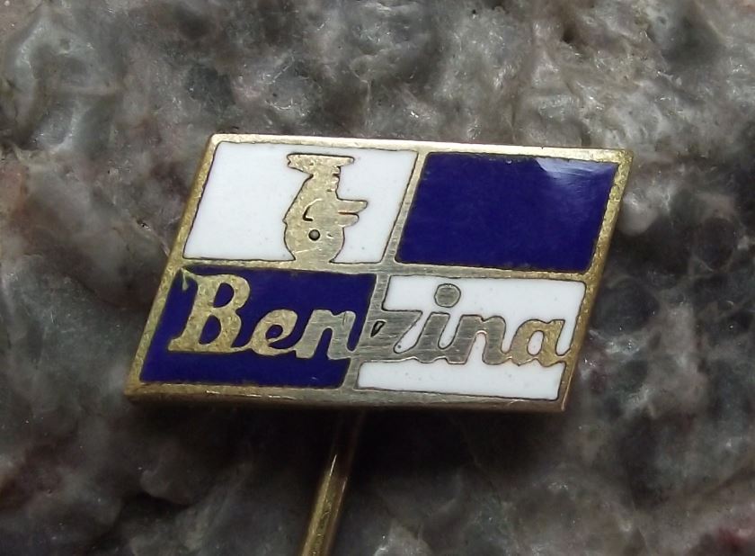 Vintage Benzina Fuel Mineral Motor Oil Petrol Unipetrol Company Horse Pin Badge - Badgecrazy