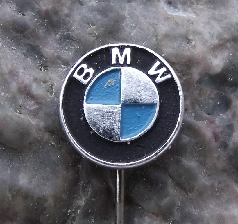 Vintage BMW German Automobile Series Motors Logo Car Advertising Pin Badge - Badgecrazy