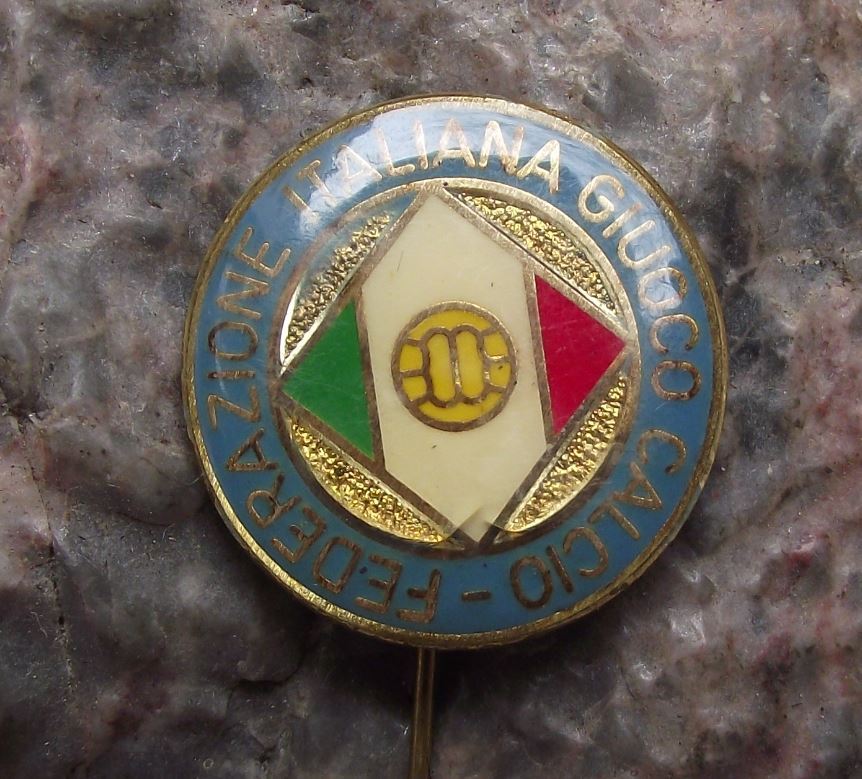 Federazione Italiana Giuoco Calcio FIGC Italy Football Federation Pin Badge - Badgecrazy