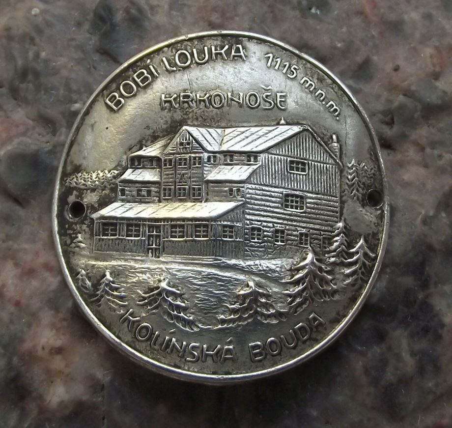 Kolinska Bouda Krkonose Mountains 1115m Walking Lodge Stick Shield Stocknagel - Badgecrazy