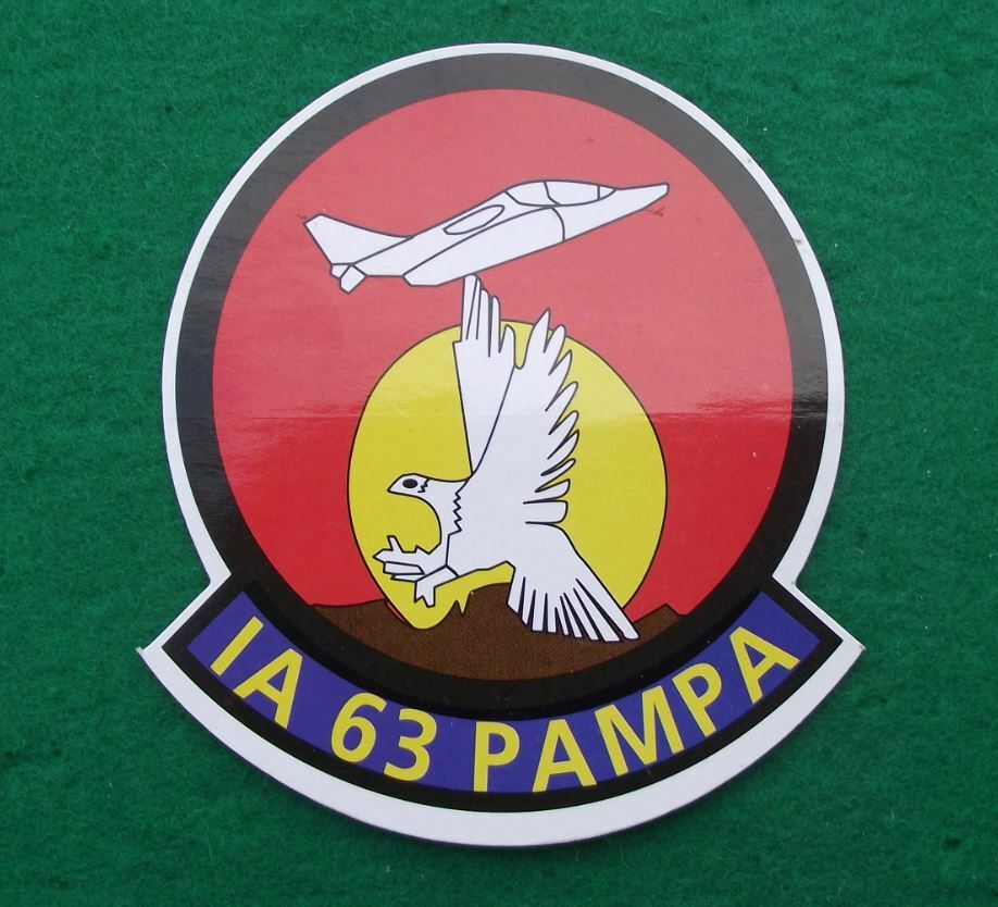 Argentina Argentine Air Force IA 63 Pampa Jet Aircraft Trainer Sticker Decal - Badgecrazy