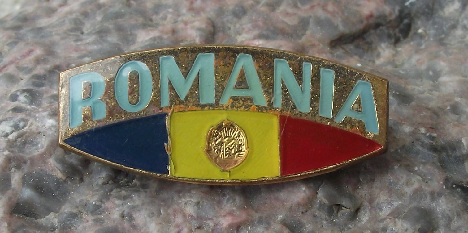 Antique Flag of Romania Anti Nicolae Ceausescu Demonstrations Freedom Pin Badge - Badgecrazy