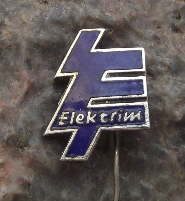Antique Elektrim Motors Poland Polish Engineering Company Industrial Pin Badge - Badgecrazy