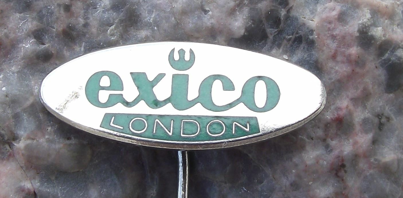 Vintage Exico British Electric Induction Motors Advertising Logo Pin Badge - Badgecrazy