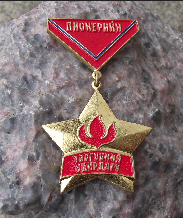 Vintage Communist Pioneer Movement Leader Award Star Medal Pin Badge - Badgecrazy
