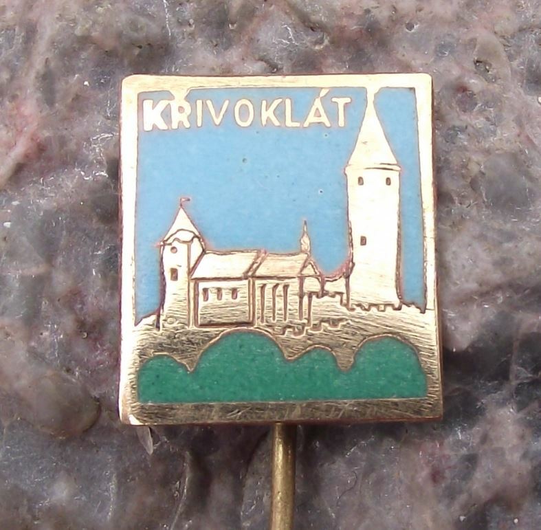 Vintage Krivoklat Castle Bohemian Palace Czechoslovakia Czech Tourist Pin Badge - Badgecrazy