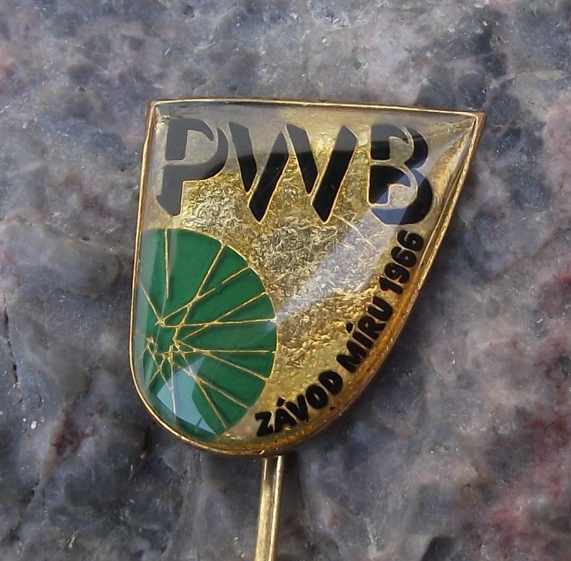 1966 WBP Czech International Bicycle Bike Peace Race Cycling Tour PWB Pin Badge - Badgecrazy