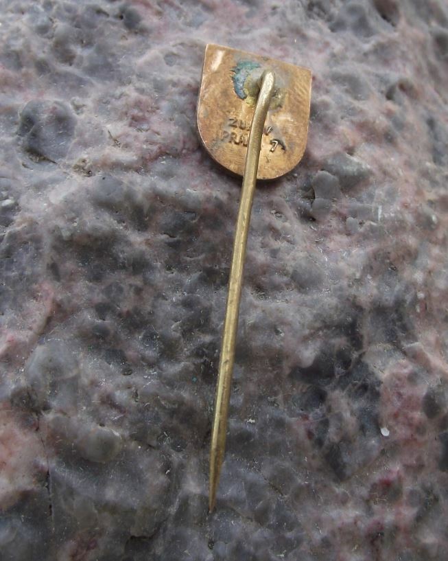 Antique Kostelec nad Orlici Official Coat of Arms Heraldic Crest Pin Badge - Badgecrazy