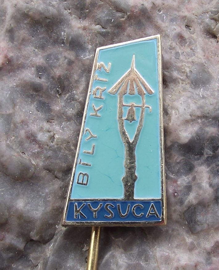 Antique Kysuca Bily Kriz White Cross Beskydy Mountains Tourist Visitor Pin Badge - Badgecrazy