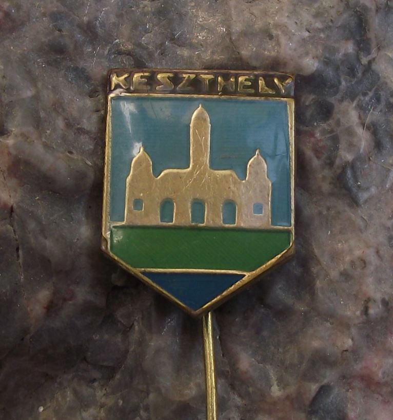 Antique Keszthely Kesthel Hungary Festetics Palace Tourist Souvenier Pin Badge - Badgecrazy