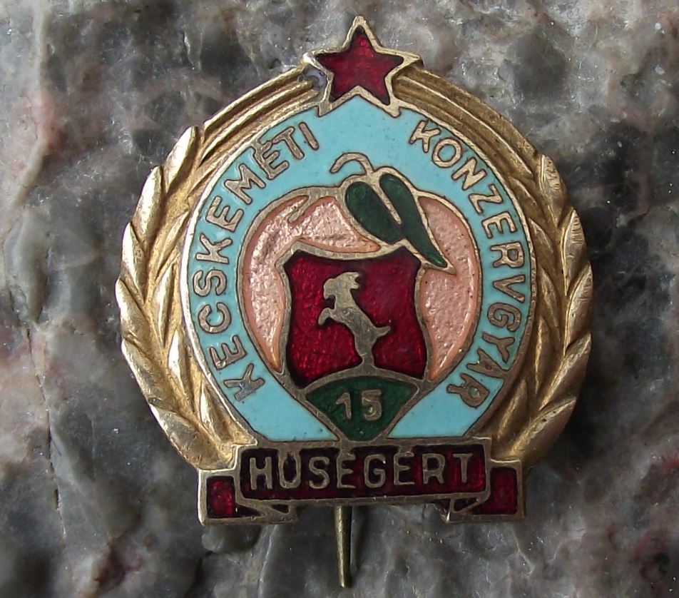 Antique Kecskemet Food Canning Factory Hungary Goat Logo Hungarian Pin Badge - Badgecrazy