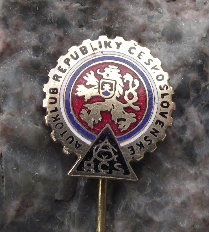 Vintage Czechoslovakia Czech AAA Association Car Owners Drivers Club Pin Badge - Badgecrazy