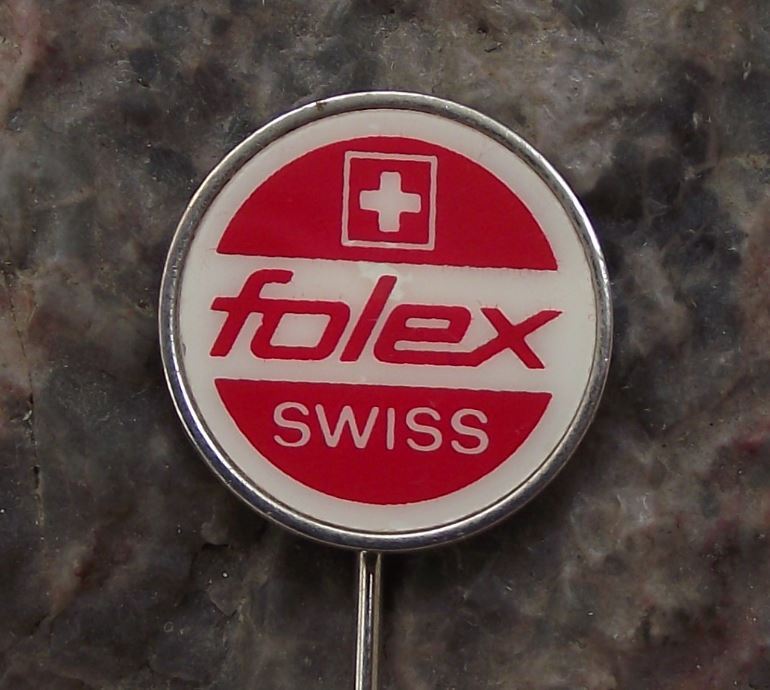Folex Swiss Electronics Coatings Printing Company Switzerland Pin Badge - Badgecrazy