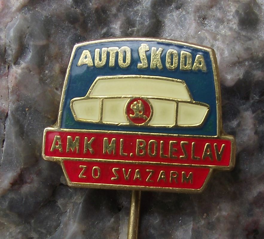 Czech Svazarm Automotoklub AAA Association Car Club AMK Mlada Boleslav Pin Badge - Badgecrazy
