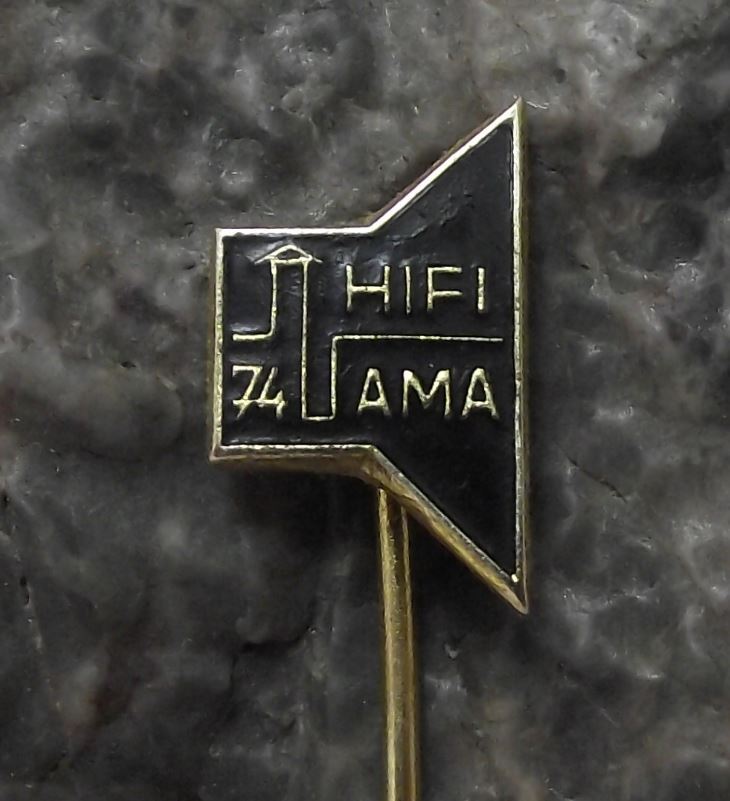 1974 HiFi Hi Fi Czechoslovakia Amateur Electronics Club Member Speaker Pin Badge - Badgecrazy