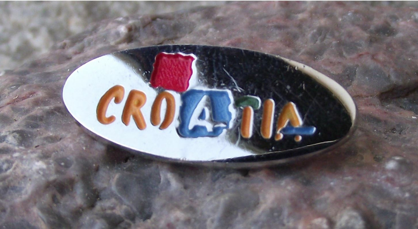 Croatian National Tourist Board Croatia Holiday Logo Emblem Motif Pin Badge - Badgecrazy