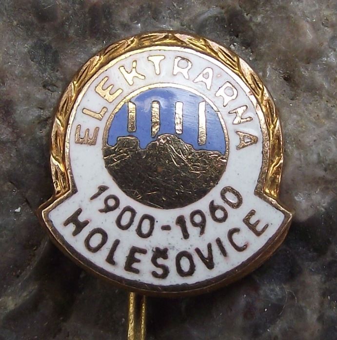 1960 Czech Coal Fired Electricity Power Station 60th Anniversary Pin Badge - Badgecrazy
