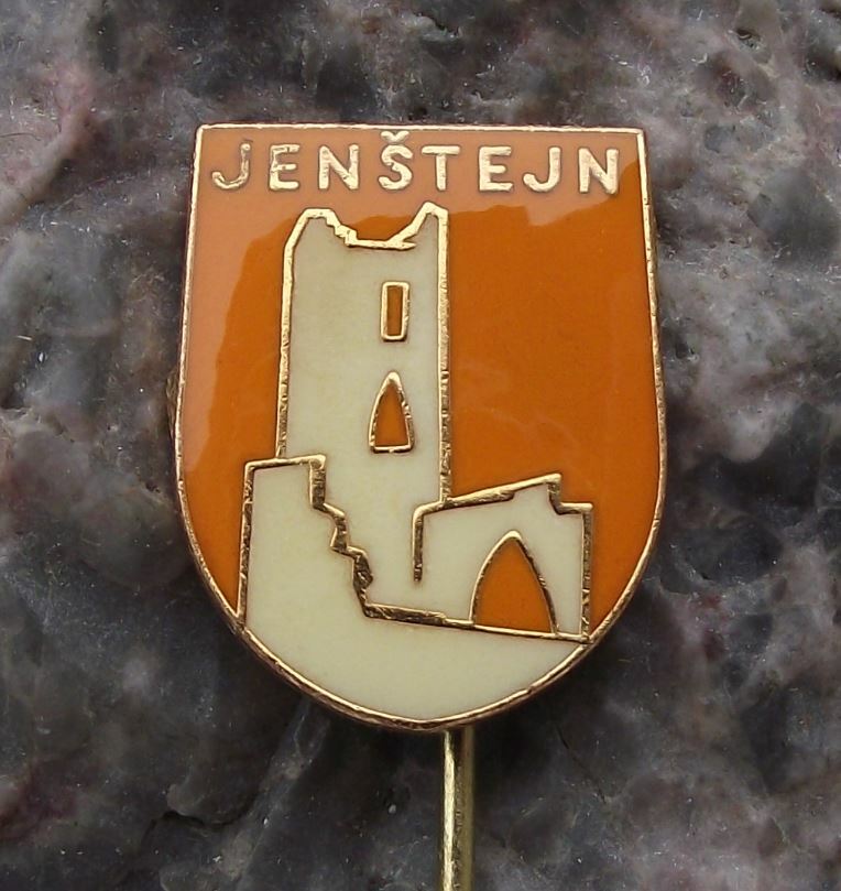 Antique Jenstejn Bohemian Tower Castle Schloss Czech Fairytale Palace Pin Badge - Badgecrazy