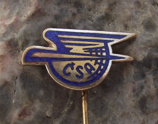 1950's CSA DC-3 Douglas Dakota Airliner Aircraft Flying Crest Logo Pin Badge