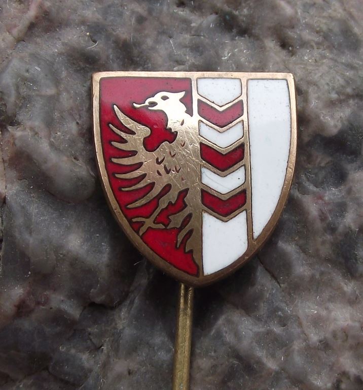 Antique Opava White Eagle Heraldic Crest Czech Coat of Arms Pin Badge - Badgecrazy