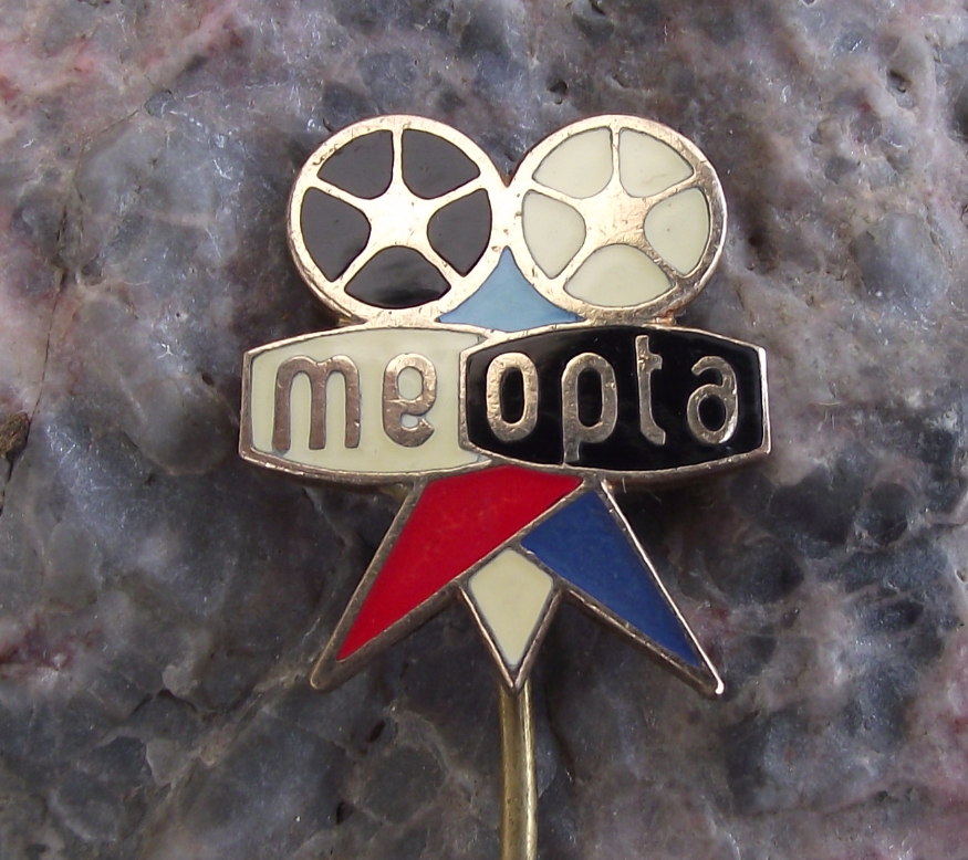 Vintage Meopta Viewmaster Meoskop Camera Optical Firm Tripod Pin Badge - Badgecrazy