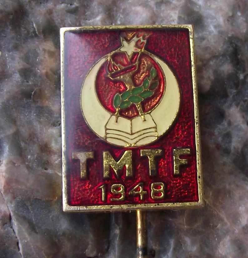 Vintage TMTF 1948 National Turkish Students Federation Union of Turkey Pin Badge - Badgecrazy