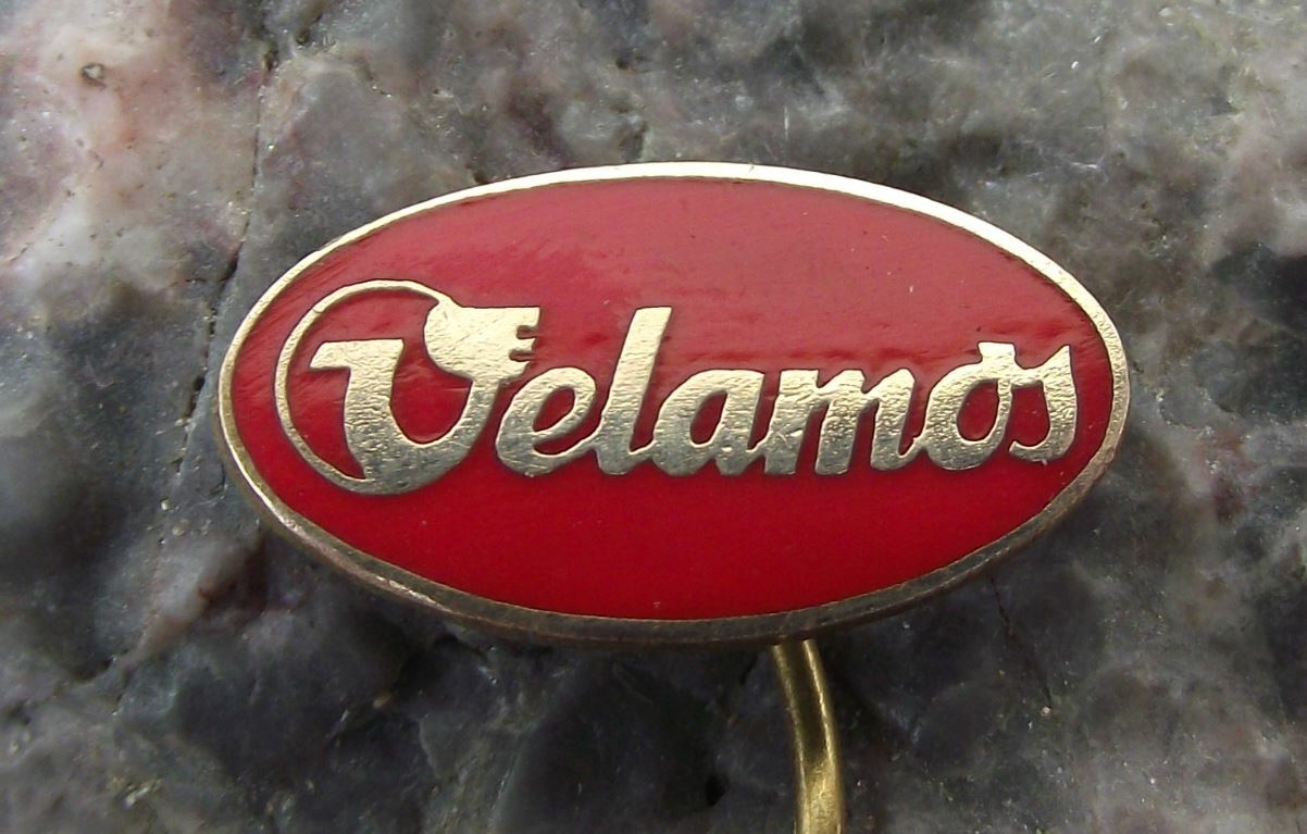 Vintage Velamos Bicycle Motorbike Works Oval Logo Cycle Bike Cycling Pin Badge - Badgecrazy