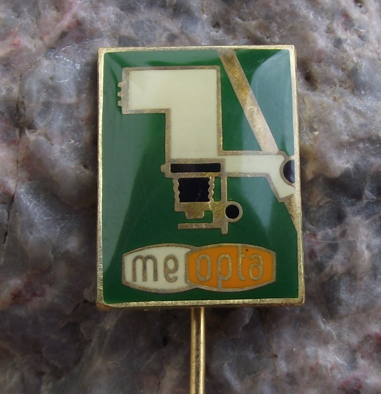Meopta Czechoslovakia Photographic Photo Negative Enlarger Advertising Pin Badge - Badgecrazy