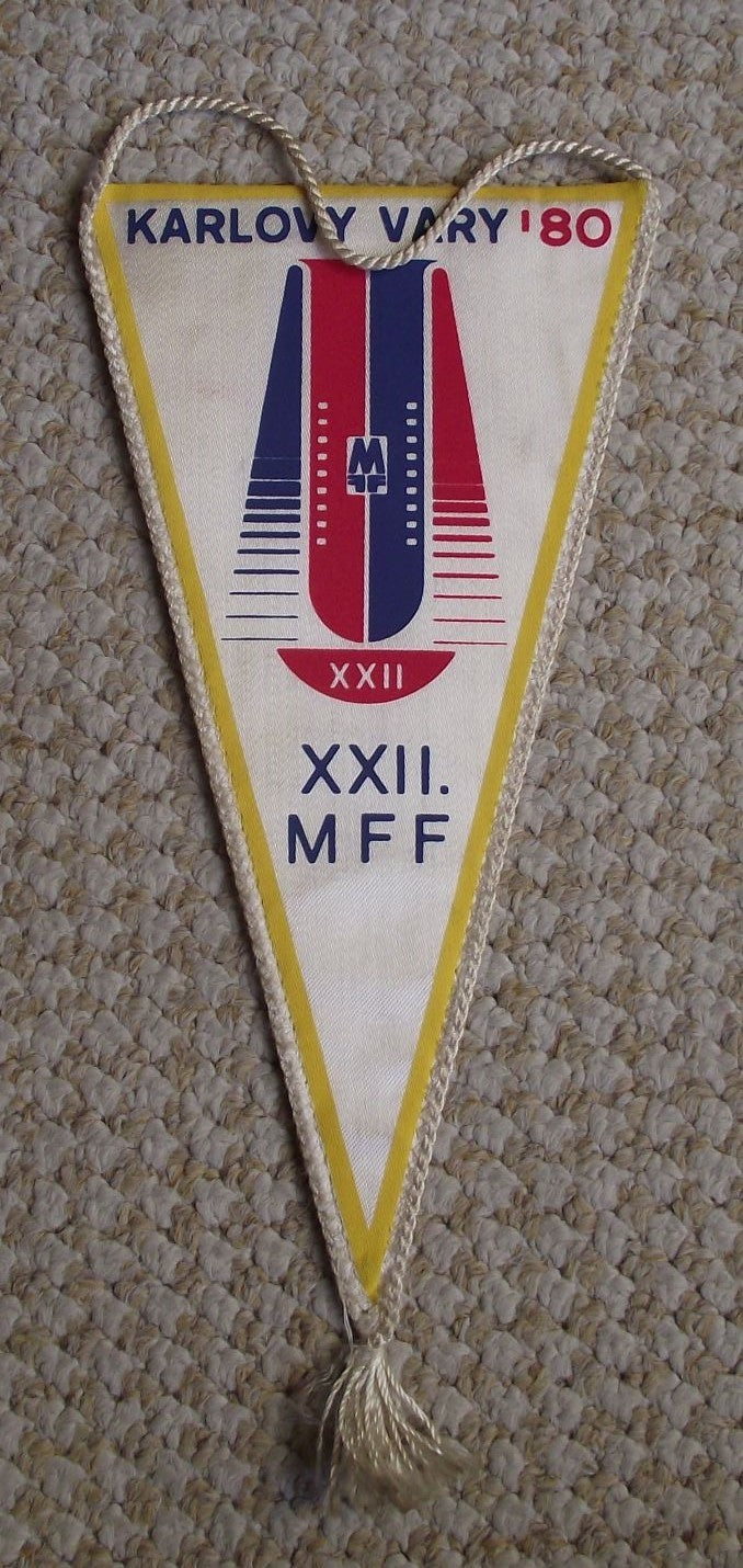 1980 MFF Karlovy Vary Karlsbad International Film Festival Awards Pennant Flag - Badgecrazy