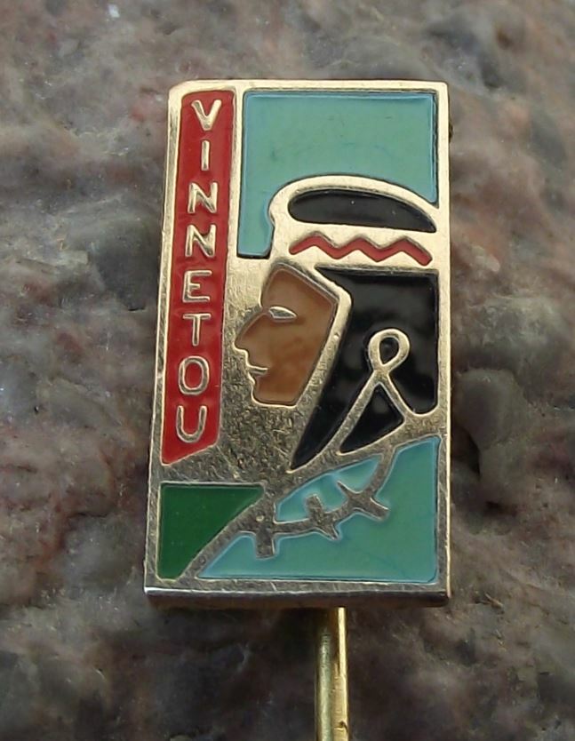 Vintage Vinnetou Winnetou Apache American Indian Karl May Films Books Pin Badge - Badgecrazy