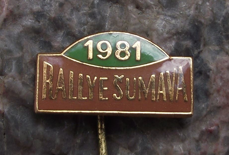 1981 Rallye Sumava Klatovy Rally Car Race Motorsport Motor Racing Pin Badge - Badgecrazy