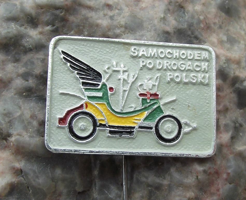 Antique Poland Veteran Vintage Cars Polish Road Driving Series Pin Badge - Badgecrazy