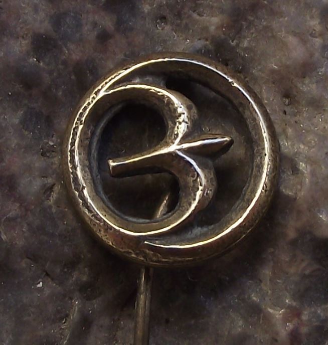 Antique 1940s CSA Swallow Motif Airliner Aircraft Crest Logo Pin Badge