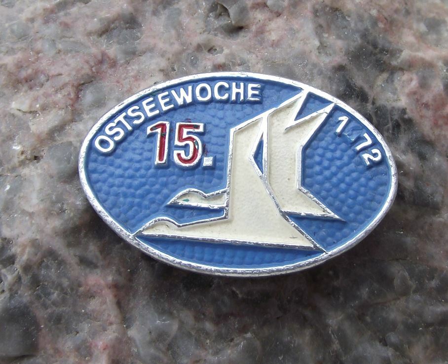 1972 Ostseewoche Baltic Week DDR East Germany International Festival Pin Badge - Badgecrazy