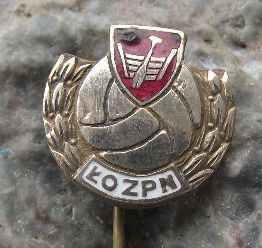 Antique Lodz Football Association Poland Polish Sports Club Pin Badge - Badgecrazy