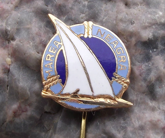 Vintage Romania Black Sea Yacht Sailing Yachting Resort Boat Pin Badge