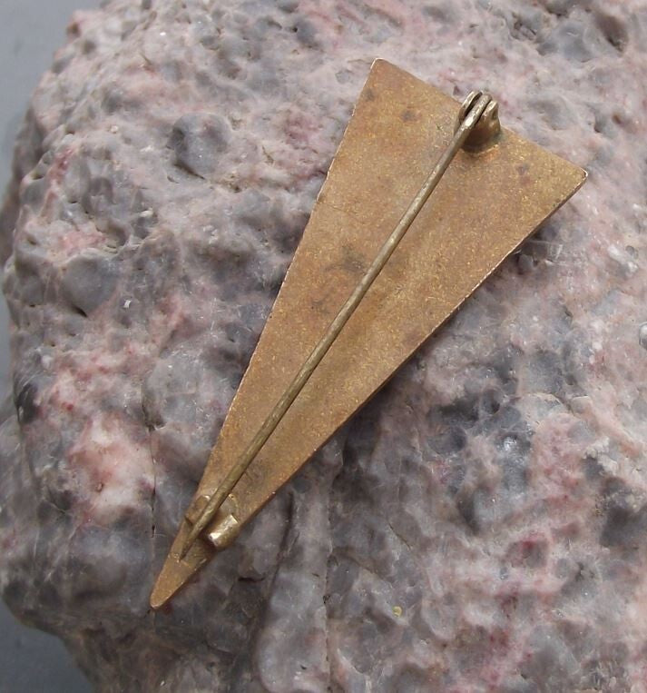 Vintage Czechoslovakia Mountain Climber CSTV Ice Axe Mountain Members Pin Badge - Badgecrazy