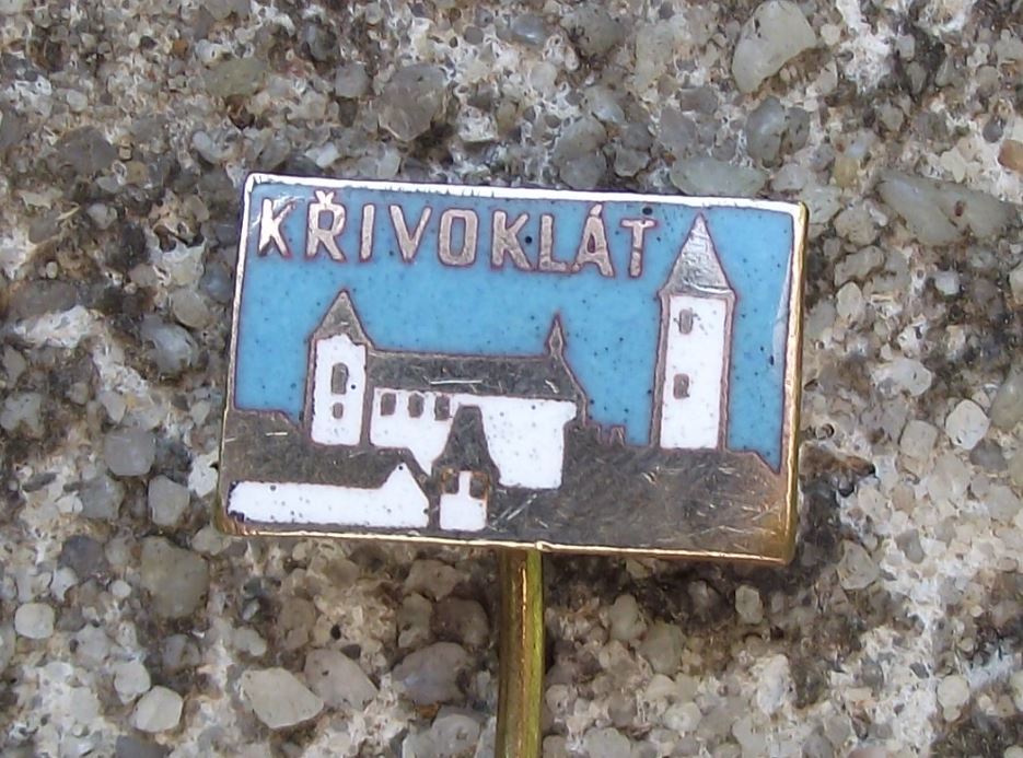 Antique Krivoklat Castle Bohemia Czechoslovakia Palace Czech Tourist Pin Badge - Badgecrazy