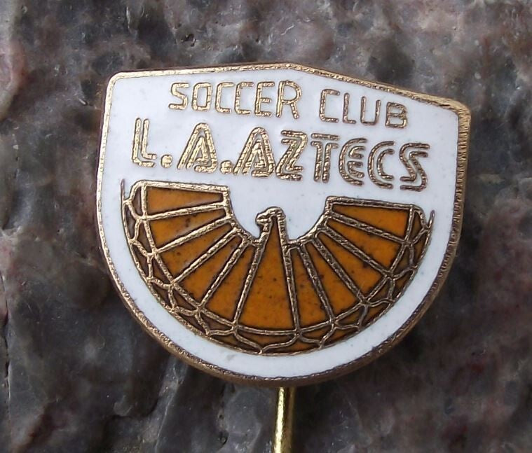 Vintage L.A. Los Angeles Aztecs USA Football Club Supporters Soccer Pin Badge - Badgecrazy