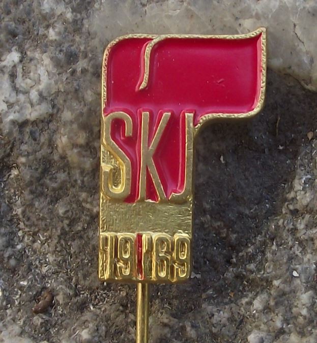 1969 Yugoslavia 9th Conference of the Communist Party Belgrade SKJ Pin Badge - Badgecrazy