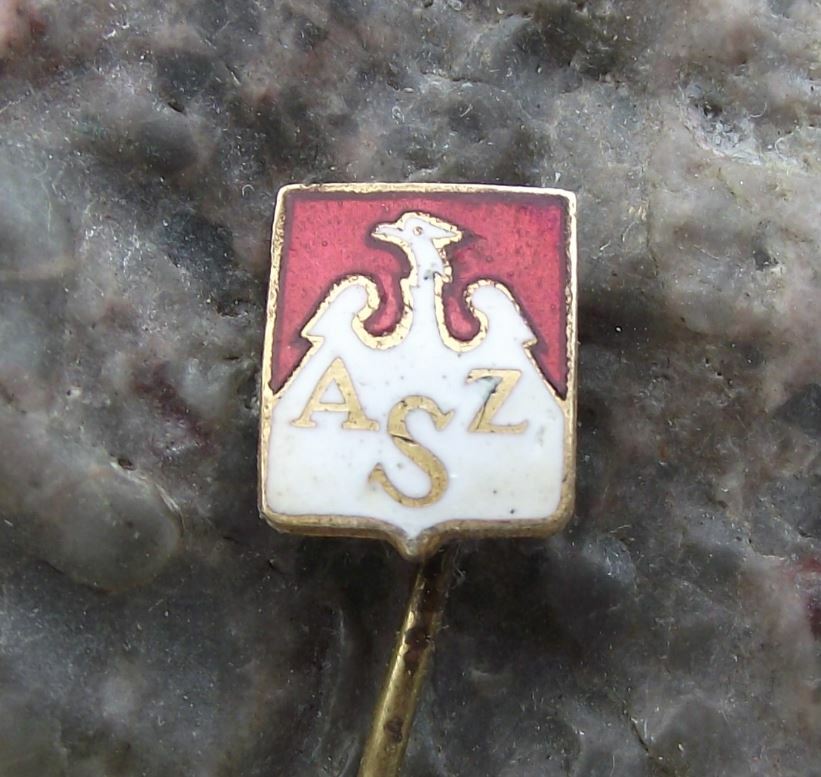 Antique AZS Polish University Sports Association Poland Eagle Football Pin Badge - Badgecrazy