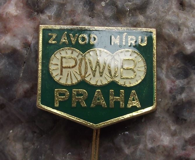 Antique WBP Prague World Cycling Championships Tour Peace Race PWB Pin Badge - Badgecrazy