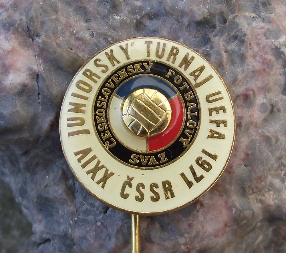 1971 UEFA 24th Junior Tournament Czecholovakia Football Association Pin Badge - Badgecrazy