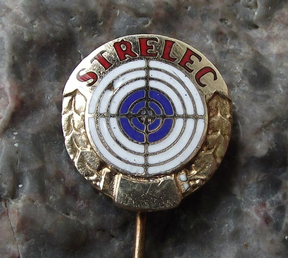 Czechoslovakia Military Reserve Gun Shooting Marksman Sniper Fine Shot Pin Badge - Badgecrazy
