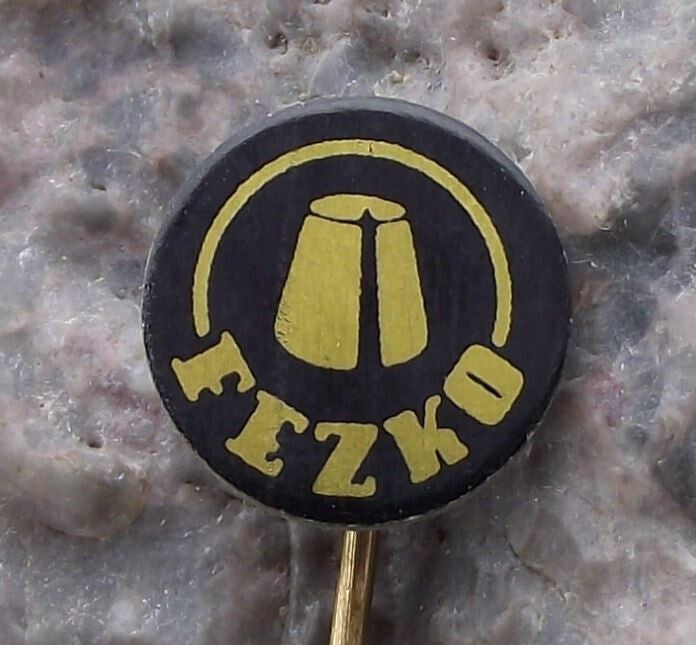 Vintage Fezko Traditional Czech Fez Maker Hat Hatter Czechoslovakia Pin Badge - Badgecrazy