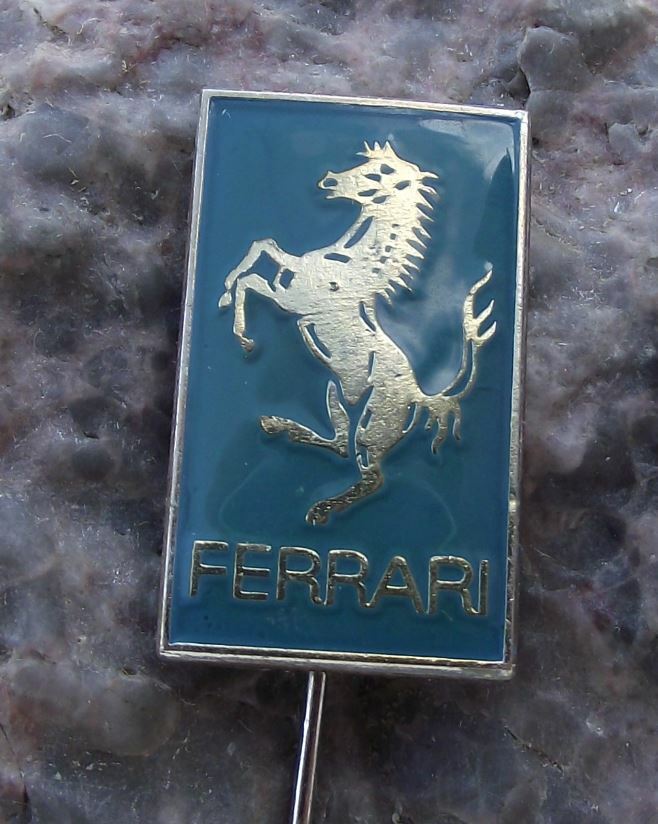 Antique Ferrari Italian Luxury Performance Sports Car Horse Logo Pin Badge - Badgecrazy