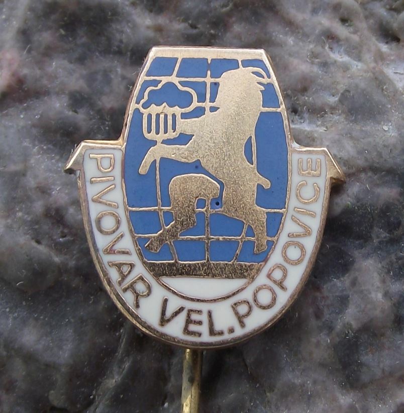 Antique Pivovar Velke Popovice Kozel Central Czech Brewery Beer Lager Pin Badge - Badgecrazy