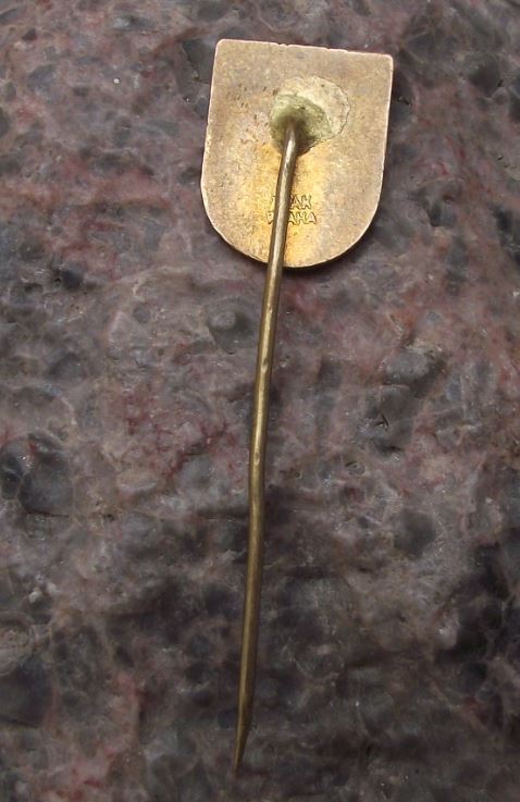 Prostejov Moravia Black Eagle Heraldic Crest Tourist Travel Souvenier Pin Badge - Badgecrazy