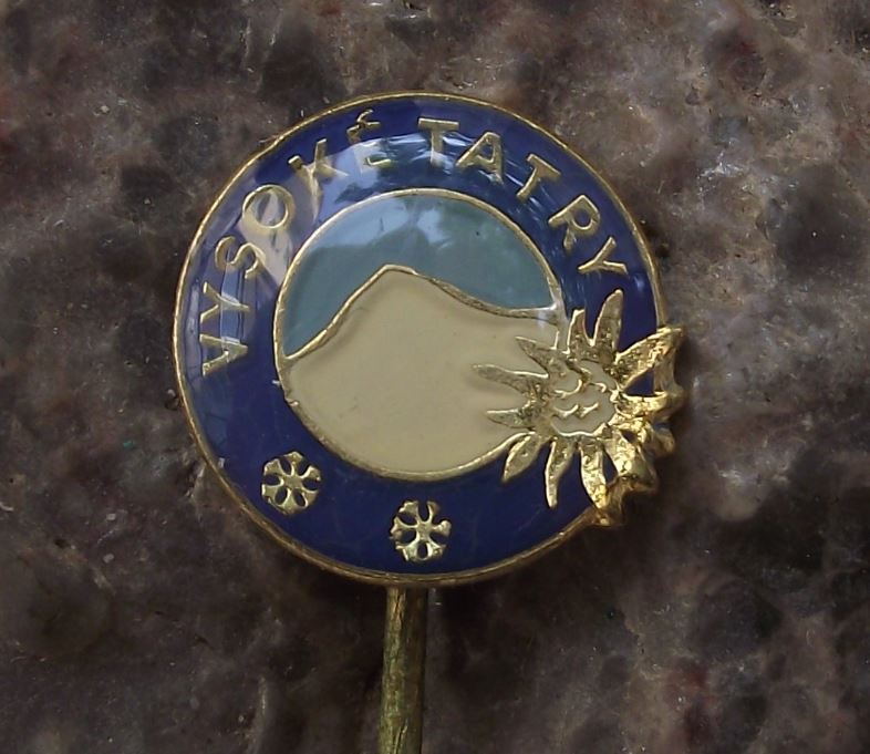 Antique High Tatra Mountains Vysoke Tatry Edelweiss Flower Climbers Pin Badge - Badgecrazy