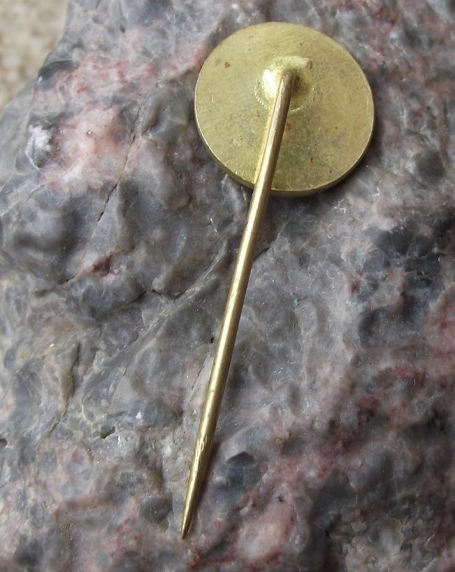Antique Two Part Hatched Metal Skoda Autos Czech Car Maker Arrow Logo Pin Badge - Badgecrazy